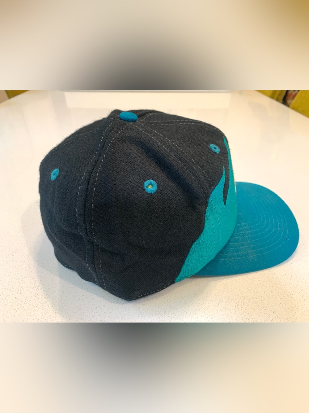 Vintage 90s Miami Dolphins “Shark Tooth” Logo Athletic Hat - Pro Line NFL - Picture 3 of 7